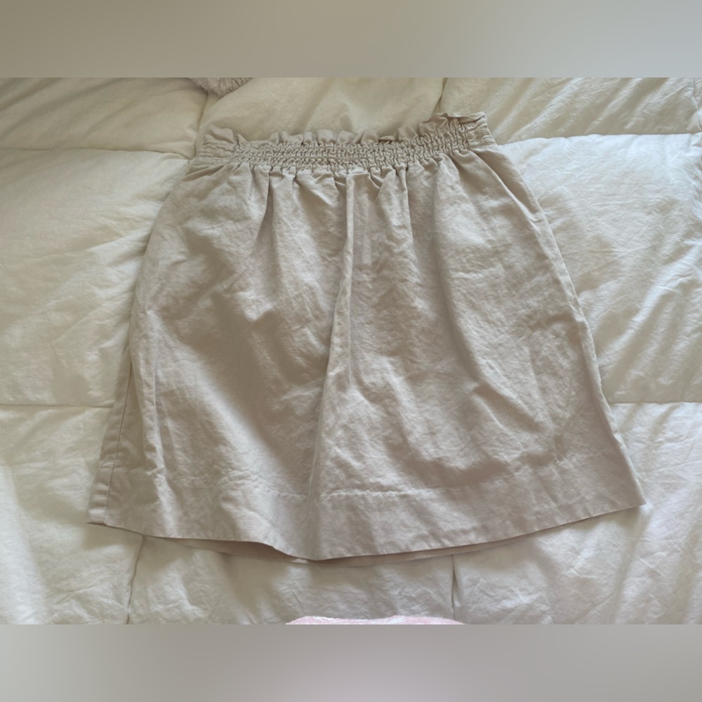 JCrew Khaki Mini Skirt. Size 0